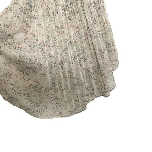 Free People Womens Floral Charlotte Midi Dress Size Medium Lace Lined - Picture 8 of 14